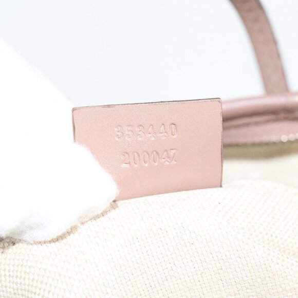 GUCCI GG Supreme Hand Bag PVC 2way Pink Gold 353440 Auth ki5957 - Picture 10 of 16